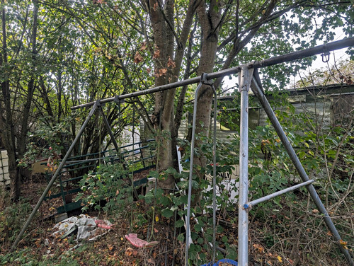 Outdoor metal frame swing - outdoor,