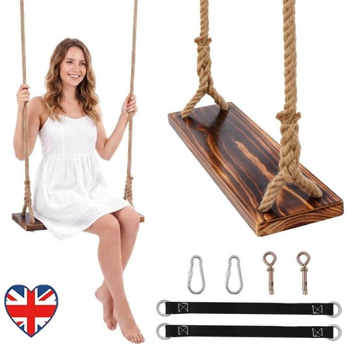Wood tree swing seat - swing,