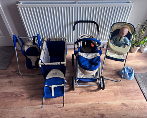 Graco doll pram set lot - graco,