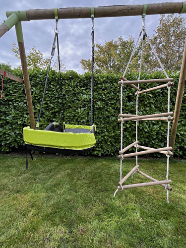 Plum wood rope swing - swing, with