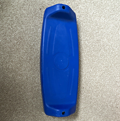 Blue plastic swing seat for