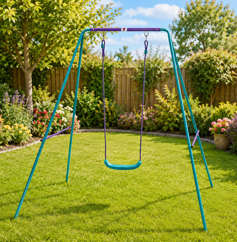 Outdoor kids solo swing set - swing,