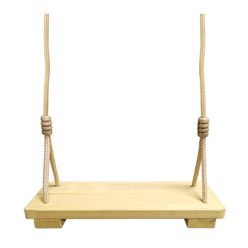 Wooden tree swing seat hanging - wooden,