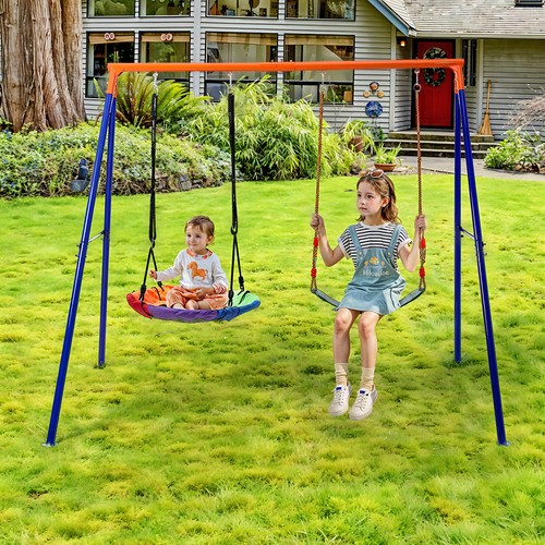 Toddlers metal swing set - toddlers,