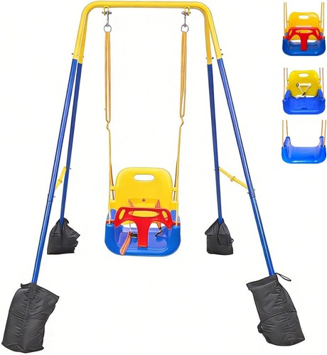 Folding baby swing set with4 - folding,