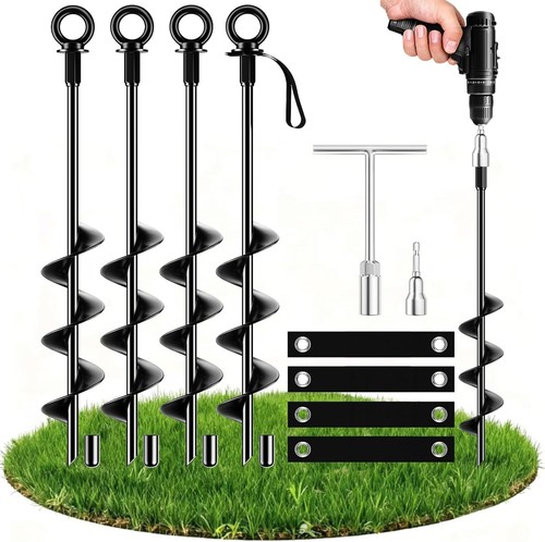 Ground anchors heavy duty - anchors, tent