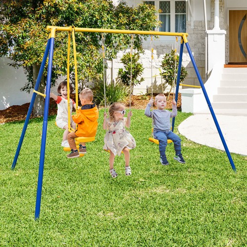 Toddlers metal swing set - swing,
