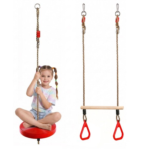 Button swing set and - 2-in-1,