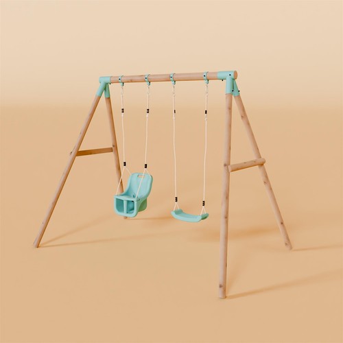 Double swing set - set, with