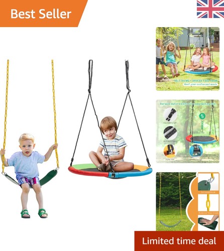 Double kids swing set - swing, with