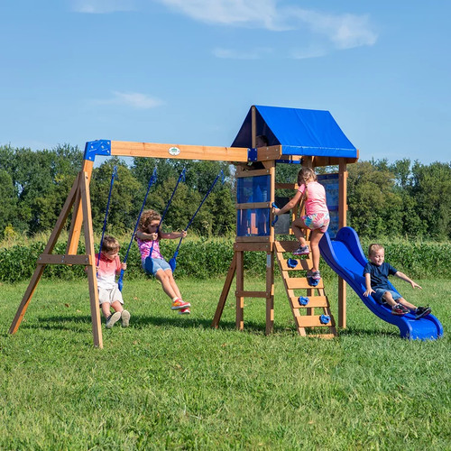 Climbing frame swing set - climbing,